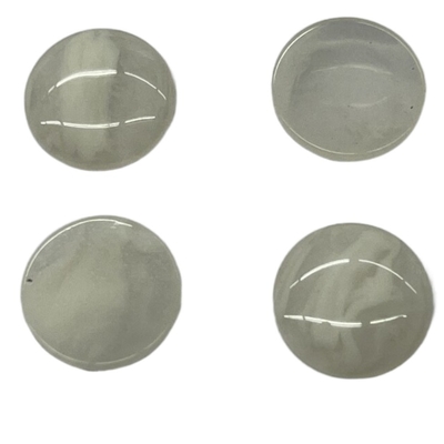 Nút vòng bằng nhựa lạ mắt với hiệu ứng sừng giả không có lỗ 16L Sử dụng trên phụ kiện may áo sơ mi