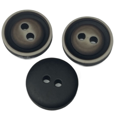 Resin 2 lỗ Buttons Thuốc nhuộm Màu nâu sẫm Phun dầu Matt Sử dụng để may