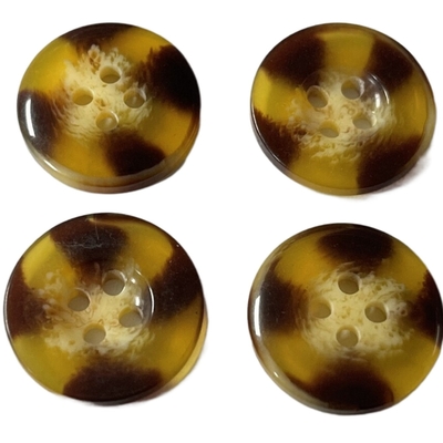 Nút áo khoác bằng nhựa giả da 20mm 4 lỗ áp dụng cho áo len nữ
