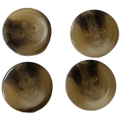 11/16 &quot;4 lỗ bằng nhựa Faux Horn Buttons ODM Màu sử dụng cho áo khoác nữ