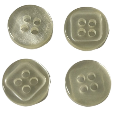 Nút áo sơ mi nhựa 13mm 4 lỗ sử dụng trên quần áo áo sơ mi nam
