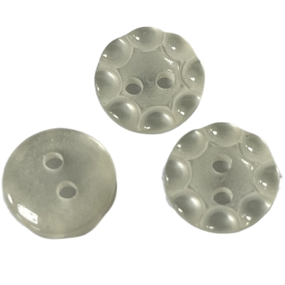 10 mm 2 lỗ Nút áo nhựa giả ngọc trai Sử dụng trên áo sơ mi Quần áo Áo cánh