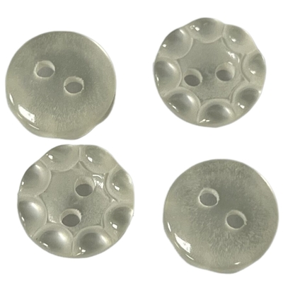 10 mm 2 lỗ Nút áo nhựa giả ngọc trai Sử dụng trên áo sơ mi Quần áo Áo cánh