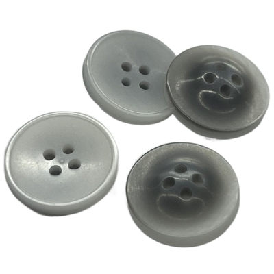 Nhựa màu bạc ODM Nút nhựa lạ mắt 4 lỗ trong 26L Sử dụng cho áo khoác