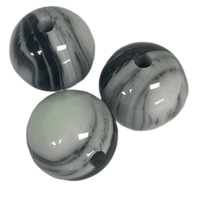 Một lỗ Nút hạt nhựa lạ mắt Hiệu ứng đá cẩm thạch 10mm Vòng cho hàng may mặc