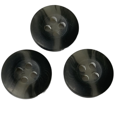 14mm Faux Horn Buttons Màu xám sử dụng trên áo khoác áo khoác bên ngoài